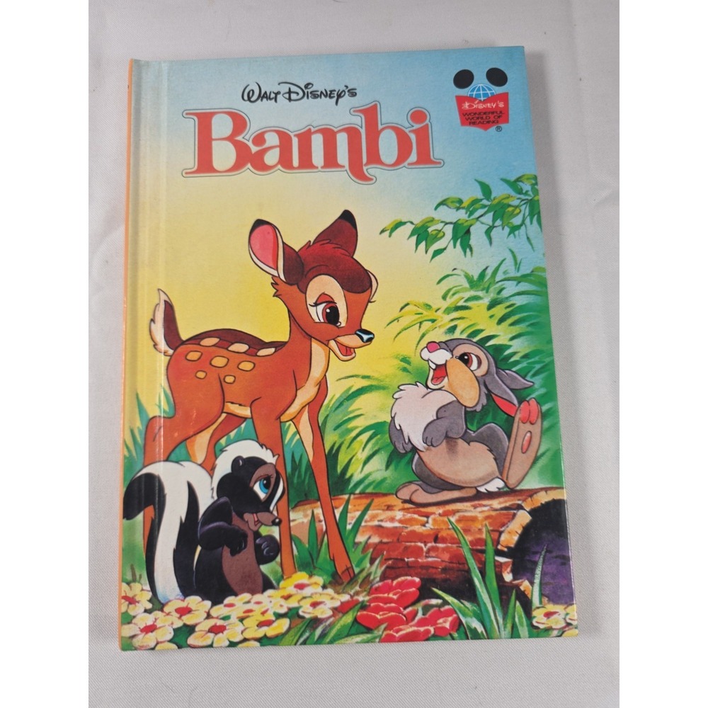 Walt Disney Bambi Wonderful World of Reading Vintage Hardcover Book 1996